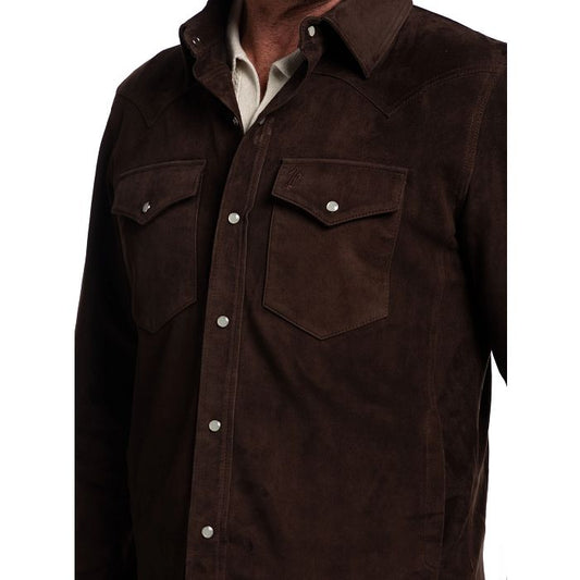 Tony Lama Leather Shacket Choc Brown