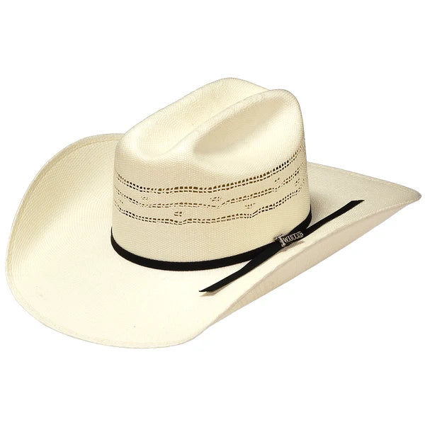 Twister Ivory Bangora Two Cord Straw Hat