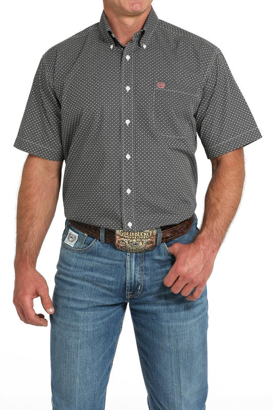 Cinch Grey Floral Print Shirt