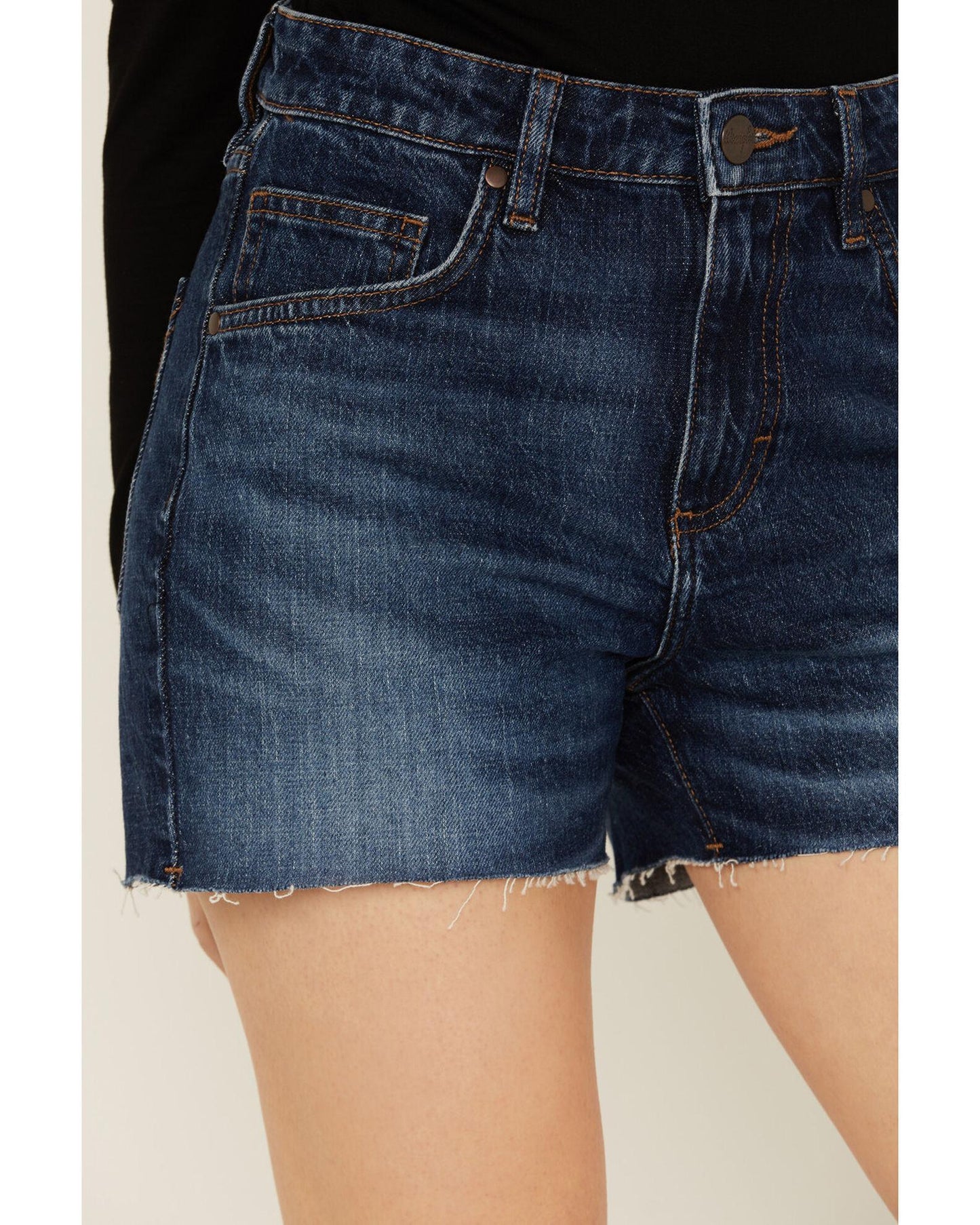 Wrangler Bailey's High Rise Dk Wash Shorts