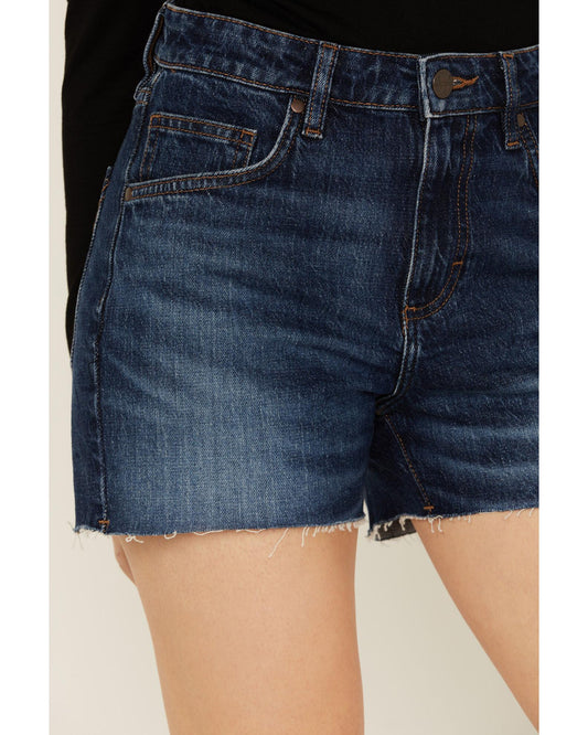 Wrangler Bailey's High Rise Dk Wash Shorts
