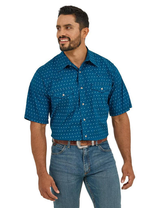 Wrangler Turquoise Pearl Snap Shirt