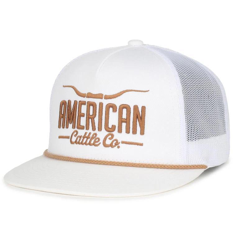 Rural Cloth Longhorn Hat White