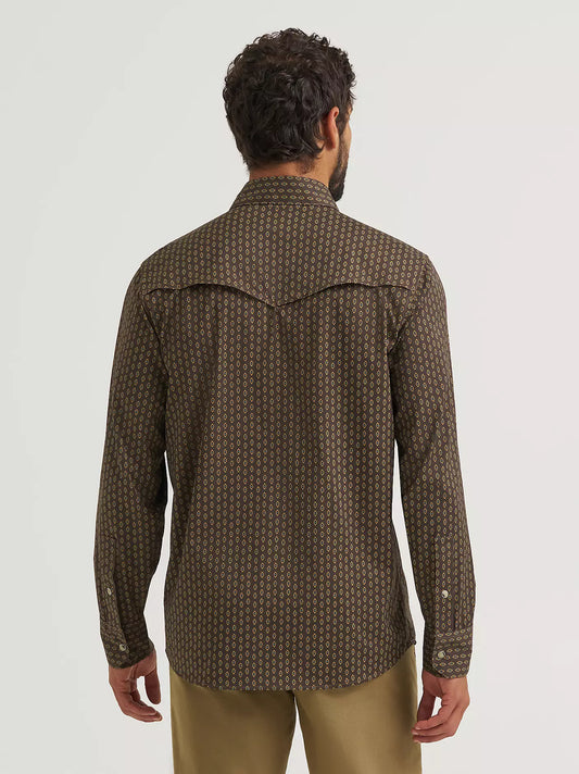 Wrangler Men's All Terrain Shirt Coffee