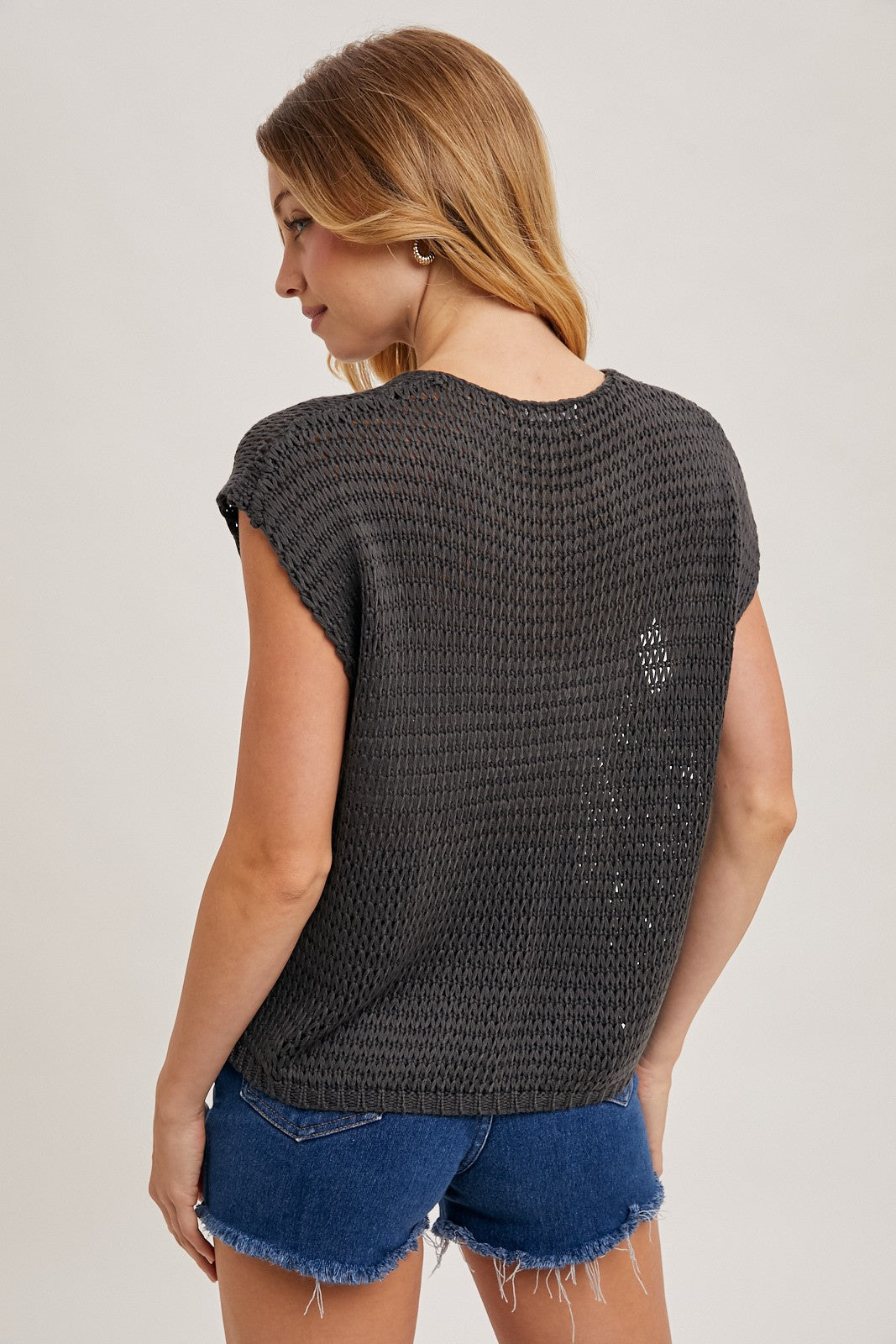 Bluivy Ash Knit Sweater T-shirt Top