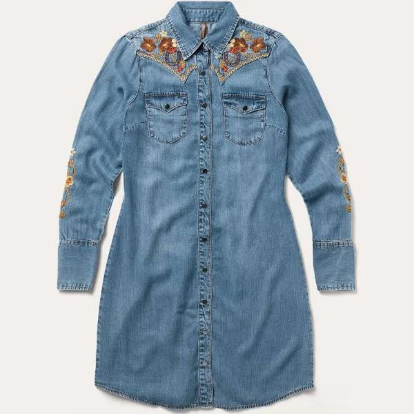 Stetson Denim Embroidered Dress