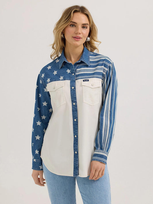 Wrangler Stars&Stripes Denim Shirt