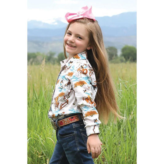 Cinch Girl's Long Sleeve Cowgal Snap Shirt