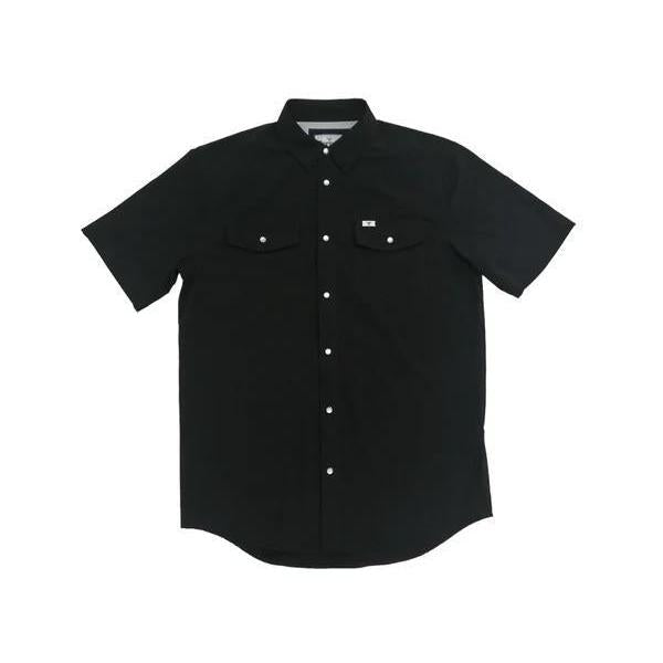 Ferrel Short Sleeve Snap Shirt Black