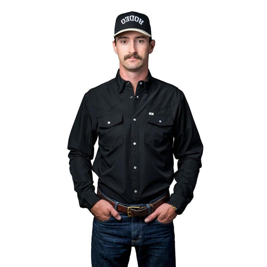 Ferrell Long Sleeve Black Snap