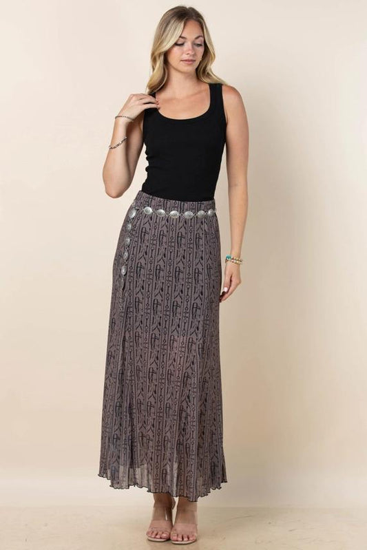 Avery Horse Riding A-Line Mesh Skirt