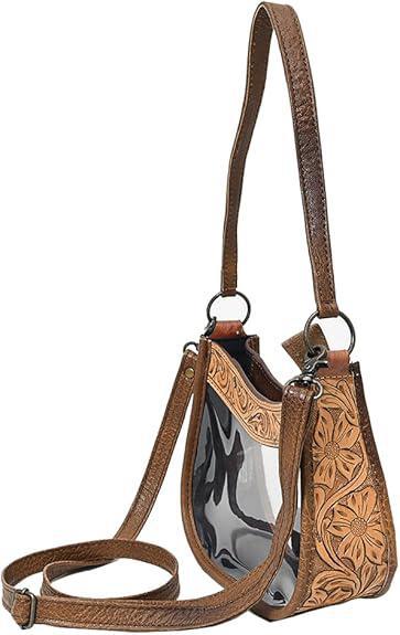 American Darling Clear Tooled Stadium Bag