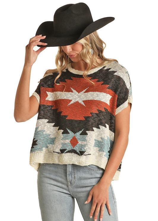 Rock&Roll Aztec Sweater Vest
