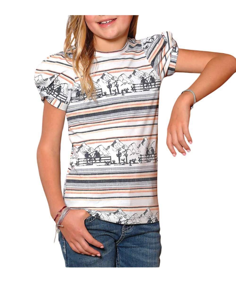 Cruel Girl's Rocky Mountain Striped Top