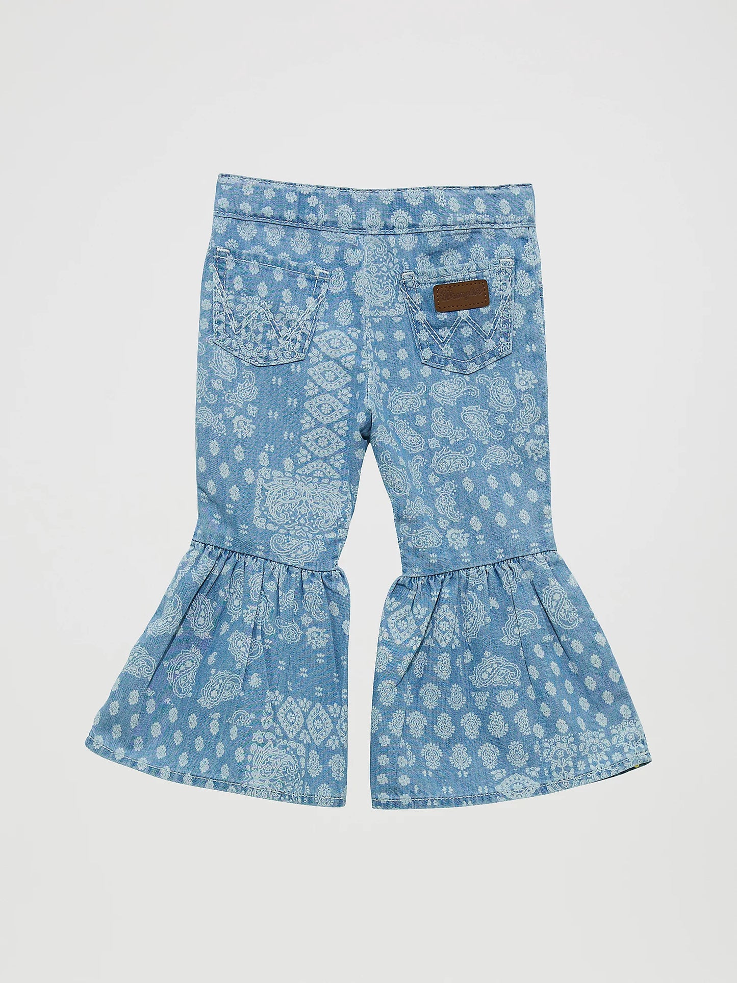 Wrangler Girls Bandana Ruffle Flare Jean