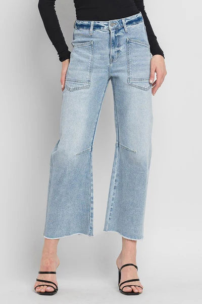 Vervet Super High Rise Barrel Jean