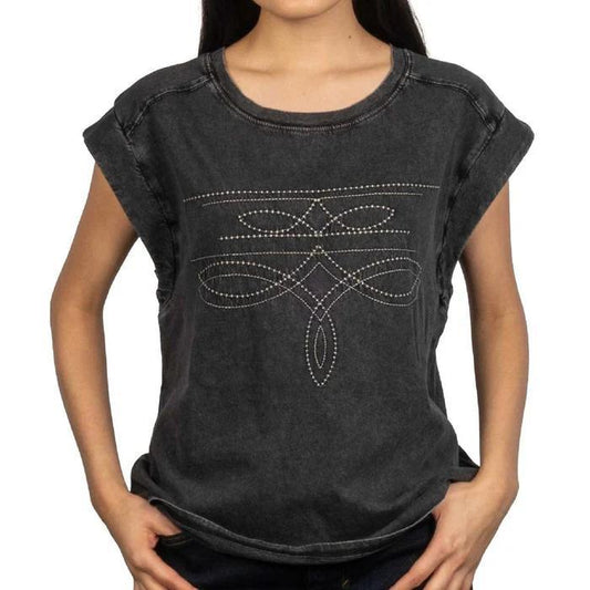 Panhandle Slim Boot Stitch Embroidered Tee