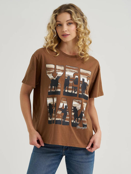 Wrangler Brown Yee Haw T-shirt