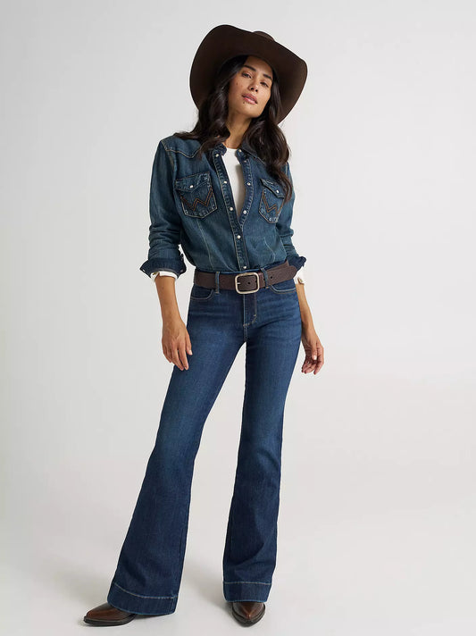Wrangler Bespoke Trouser Dk Wash