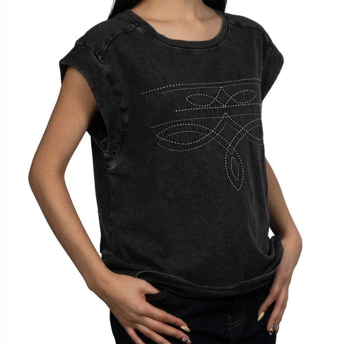 Panhandle Slim Boot Stitch Embroidered Tee