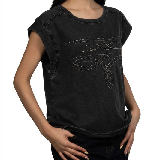 Panhandle Slim Boot Stitch Embroidered Tee