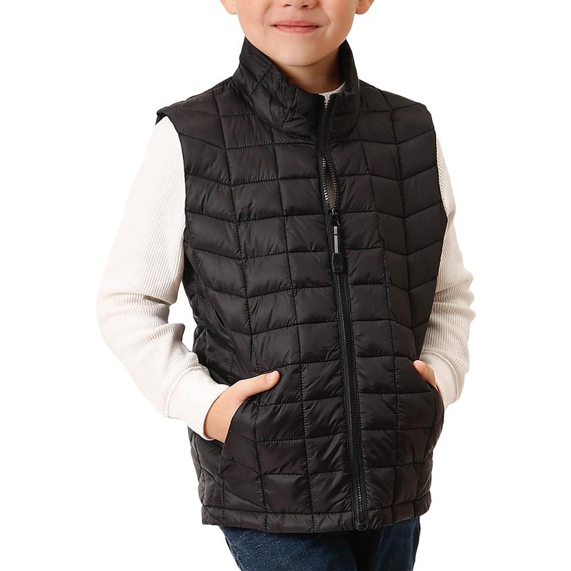 Roper Boy's Lightweight Crushable Vest