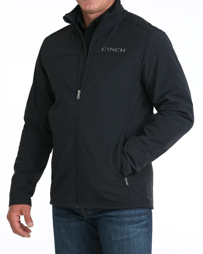 Cinch Mens Black Bonded Windproof Jacket