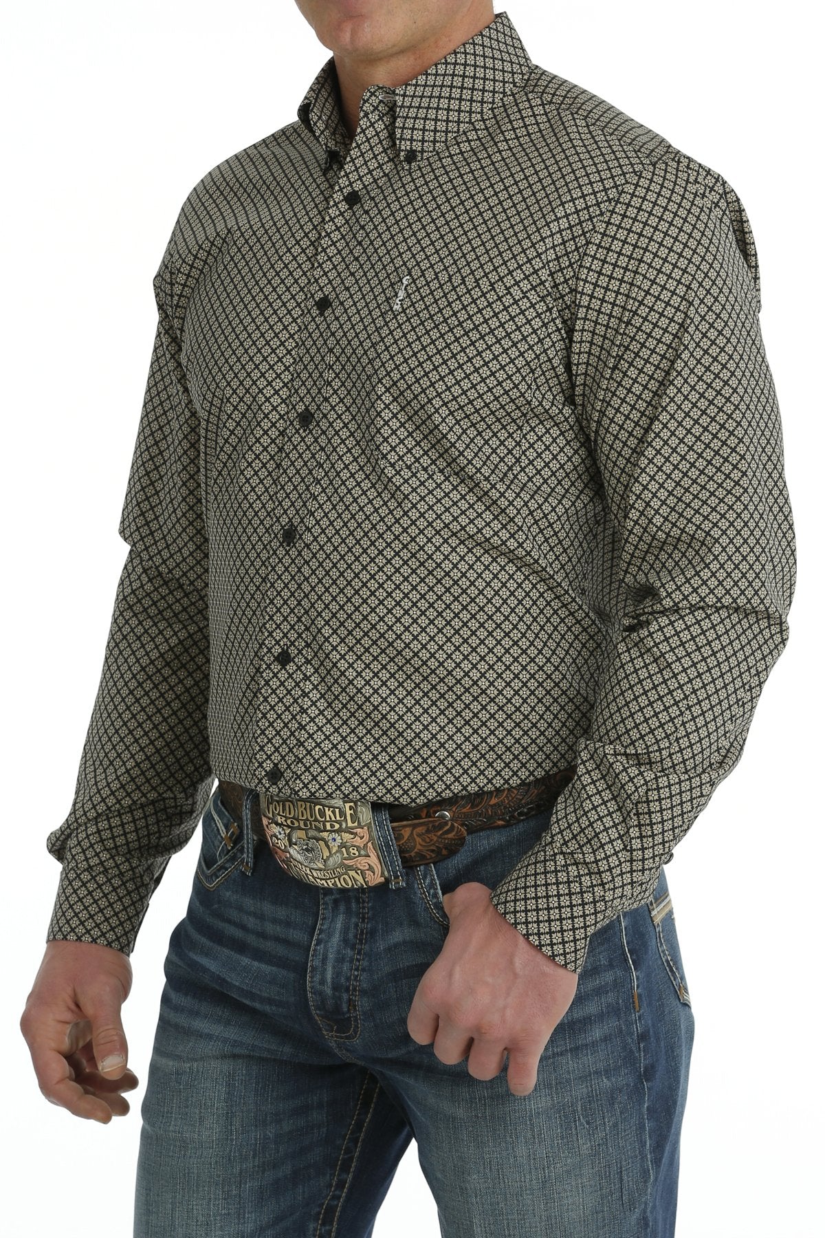 Cinch Modern Fit Black/Khaki Shirt