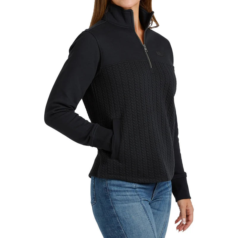 Cinch Black Quarter Zip Pullover