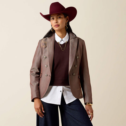 Ariat Herringbone Blazer Chicory Coffee