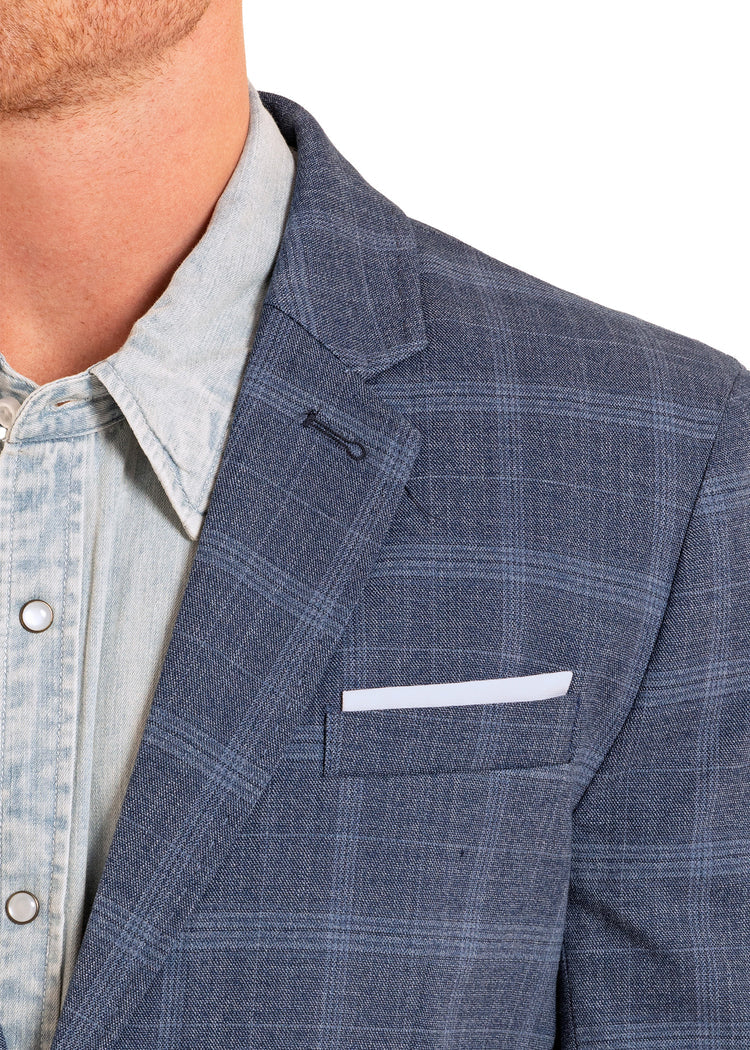 Rock&Roll Black/Blue Plaid Sportscoat