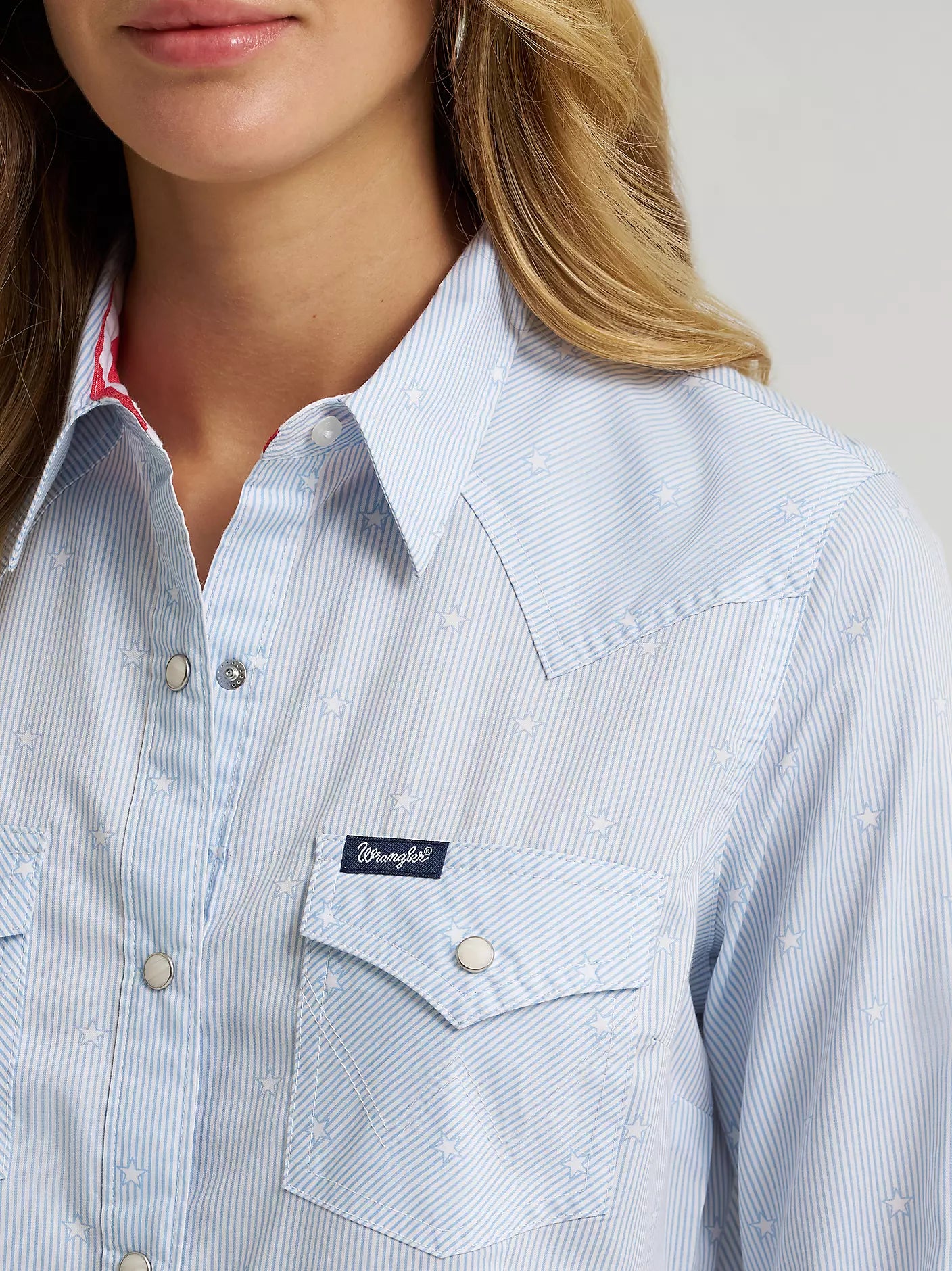 Wrangler Blue Star Snap Top
