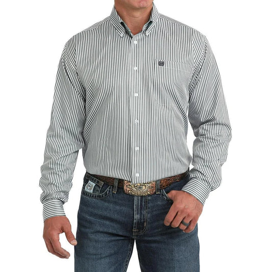 Cinch Mens Blue Stripe Shirt