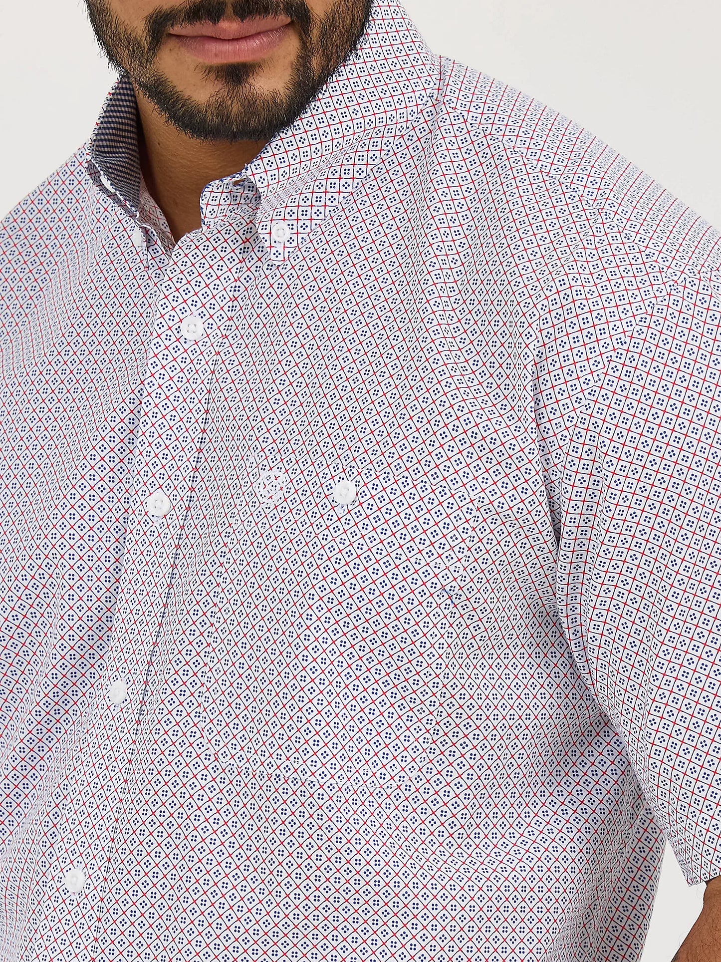 Wrangler George Strait Blue Print Shirt