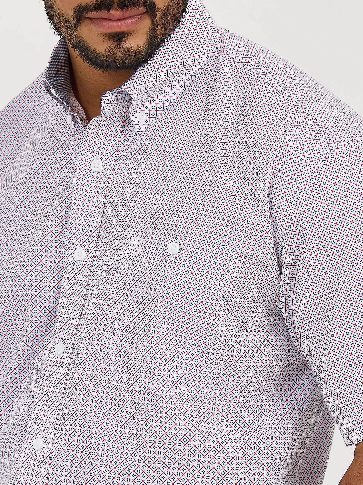 george strait dress shirts Wrangler George Strait Blue Print Shirt XL
