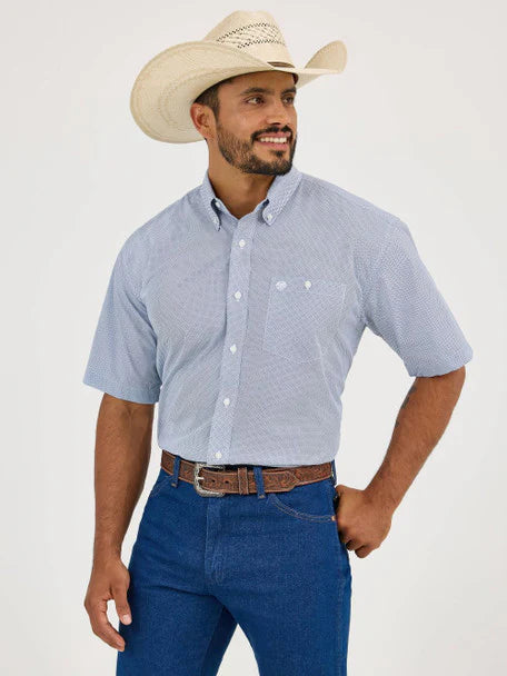 Wrangler Blue Classic SS Shirt