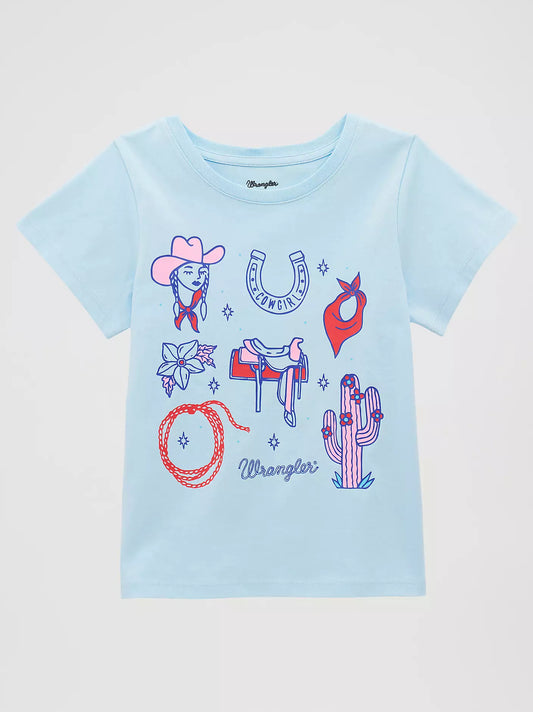 Wrangler Blue Cowgirl Icon T-Shirt