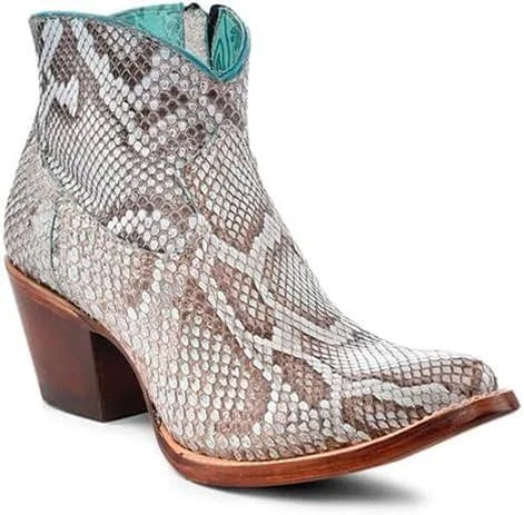 Corral Baby Blue Python Ankle Boot