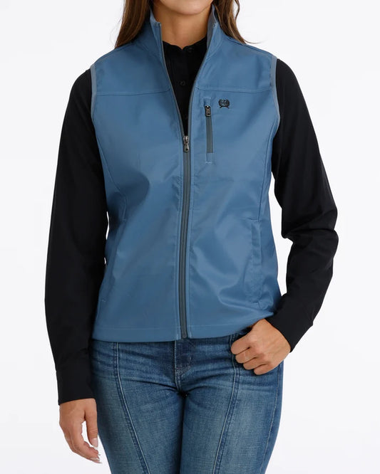 Cinch Womens Blue Windproof Vest