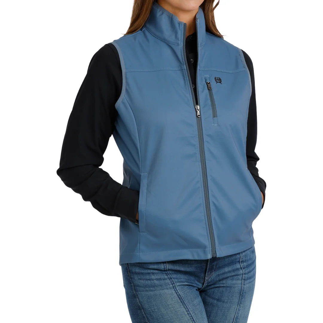 Cinch Womens Blue Windproof Vest