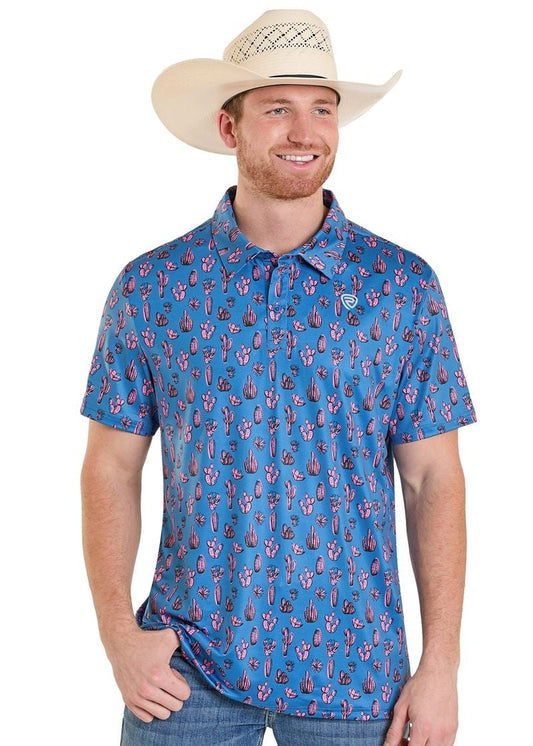 Rock&Roll Royal/Pink Cactus Polo