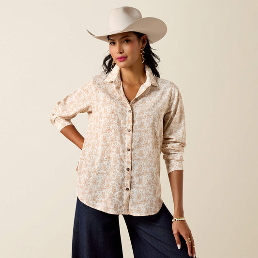 Ariat Boots & Roses Homestyle Blouse