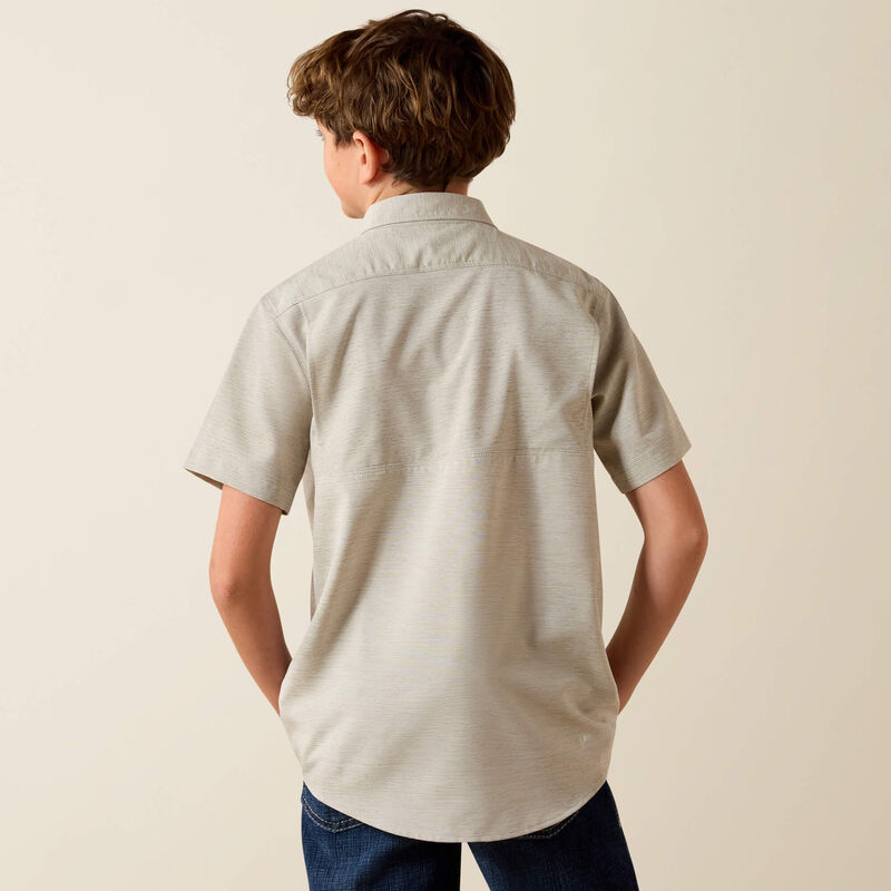 Ariat Boys VenttekSS Shirt Green - Petticoat Junction