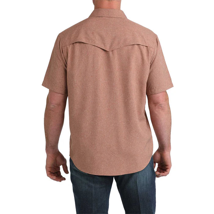 Cinch Brown SS Camp Shirt
