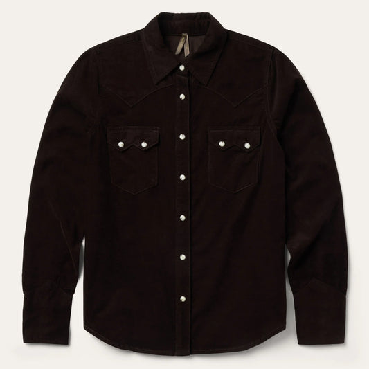 Stetson Brown Corduroy Snap Shirt