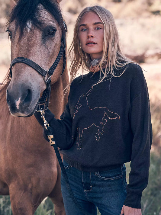 Wrangler Brown Horse Sweater - Petticoat Junction