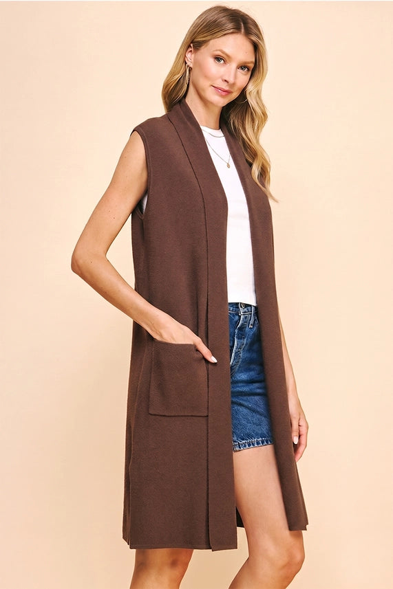 Pinch Espresso Knit Vest