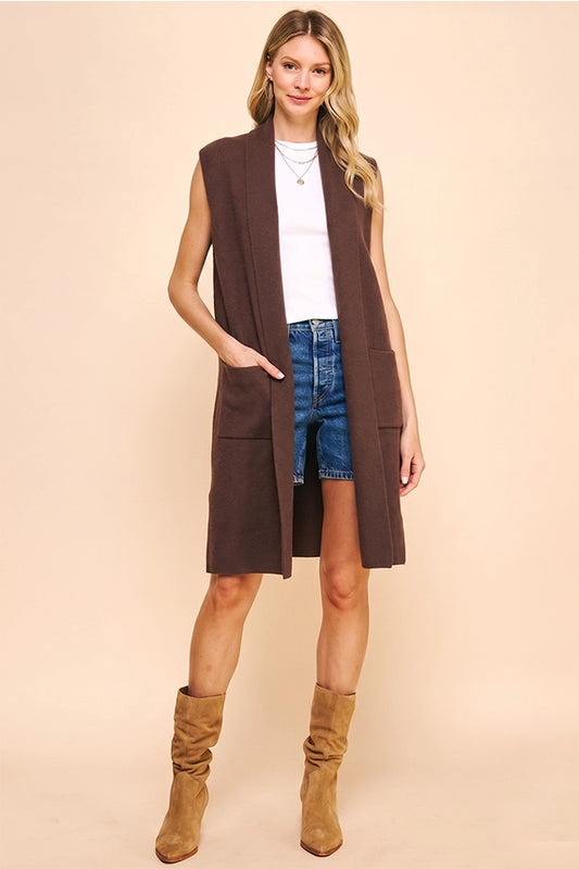Pinch Espresso Knit Vest