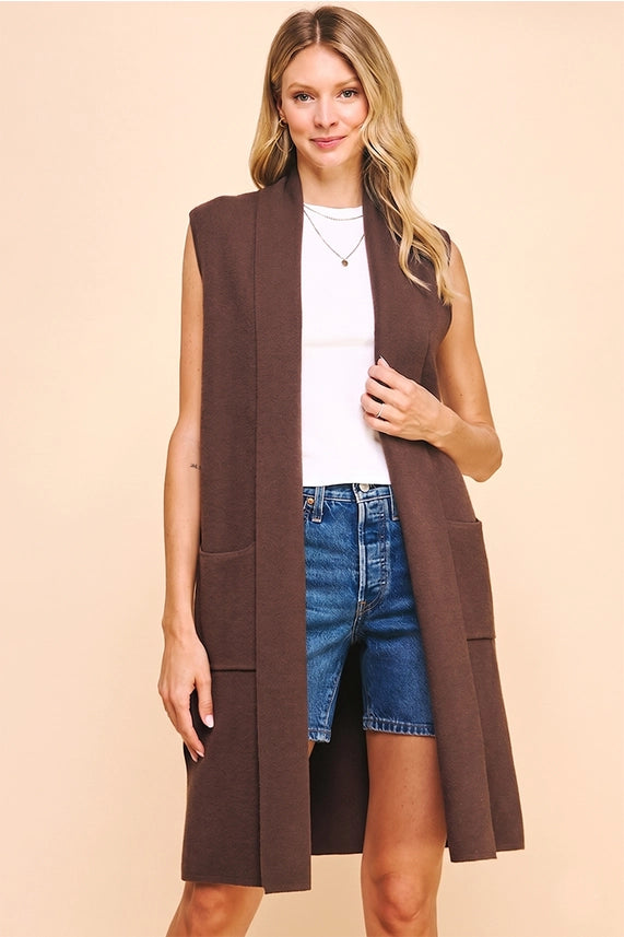 Pinch Espresso Knit Vest