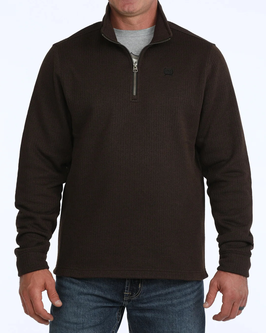 Cinch Mens Brown Quarter Zip